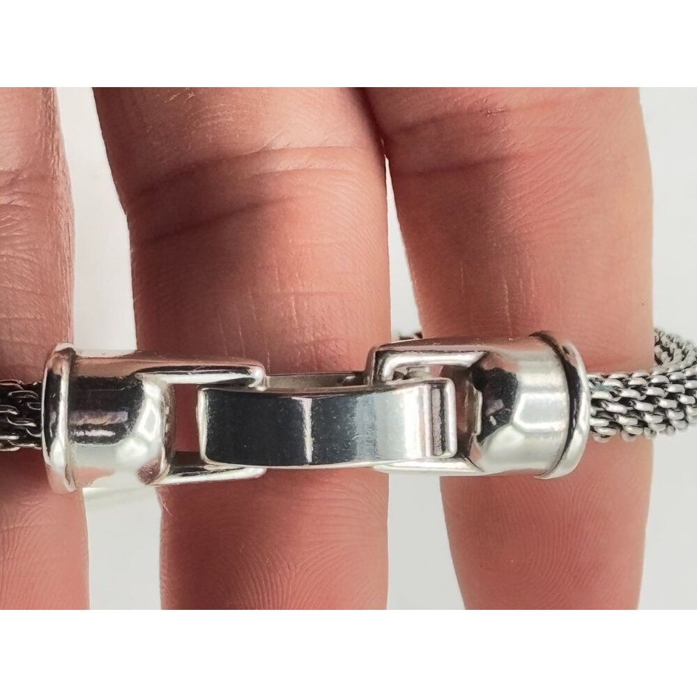 Brighton Star Accent Silver & Blue Mesh Bracelet - Picture 6 of 6